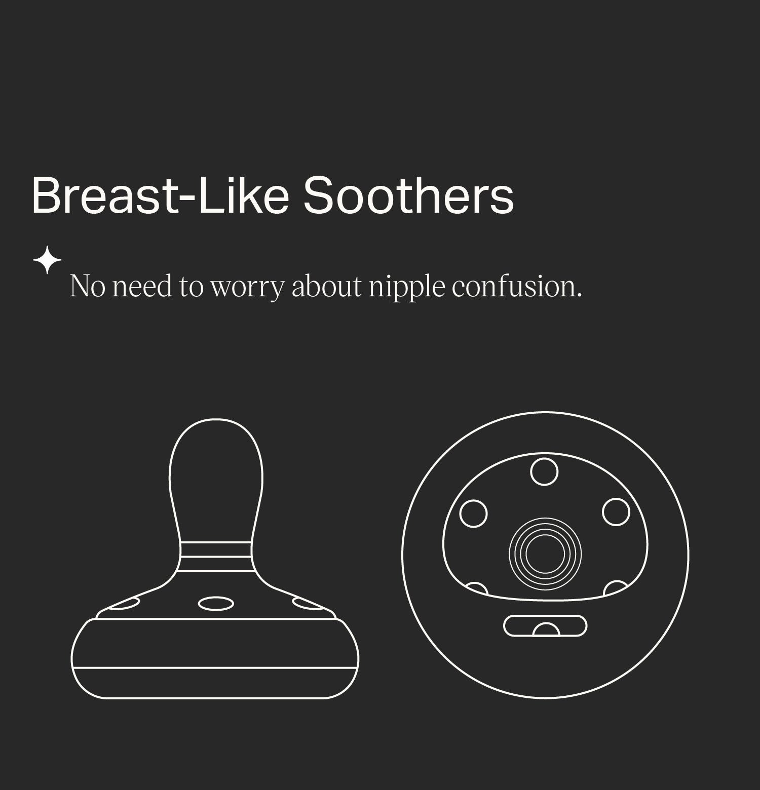 Breast-like Soothers
