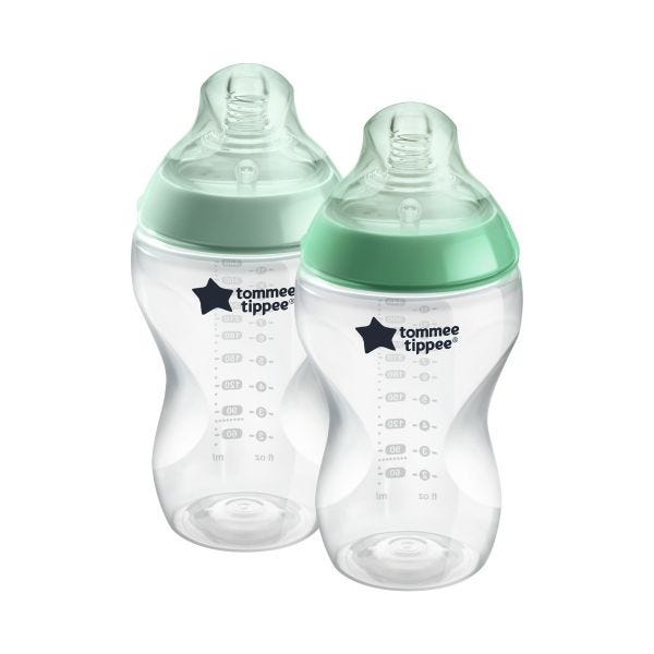 Closer to Nature Baby Bottles - 340ml - 2 Pack