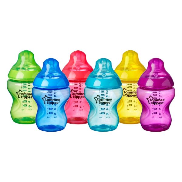 Closer to Nature Baby Bottles - Fiesta - 9oz - 6 Pack