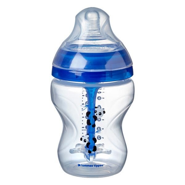 Advanced Anti-Colic Baby Bottles - Blue Pandas - 9oz - 3 Pack