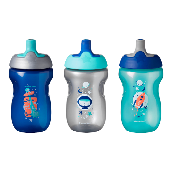 Active Sports Bottle, blue (12 months+) - 3 pack