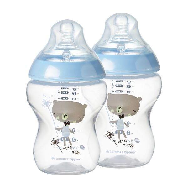 Closer to Nature Baby Bottles - Make a Wish Blue - 9oz - 2 Pack