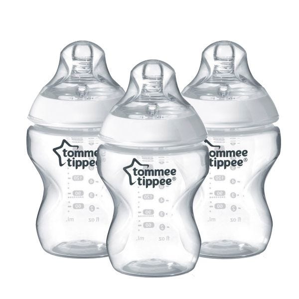 Closer to Nature Baby Bottles - 260ml - 3 Pack