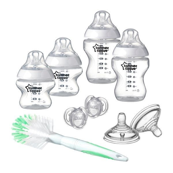 Closer to Nature Clear Baby Bottle Starter Set