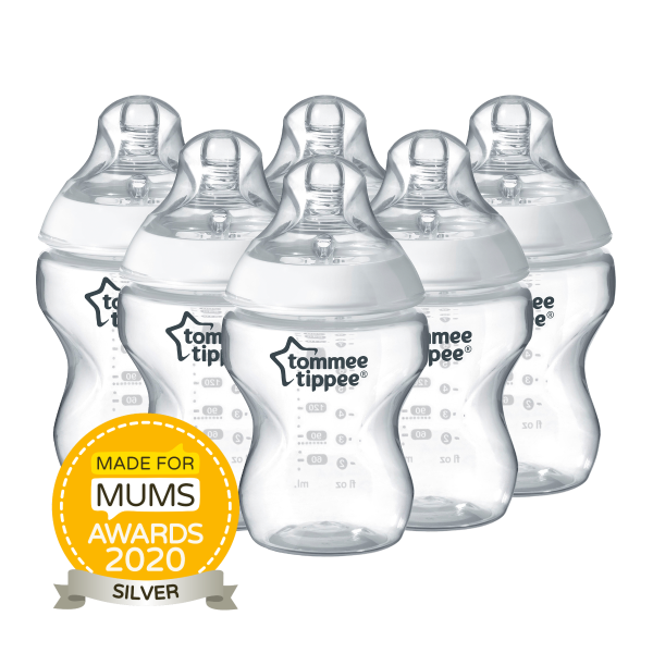 Closer to Nature Baby Bottle 260ml - 6 pack