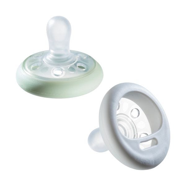 Breast-like Soother with Sterilising Pod, 6-18m - 2 pack