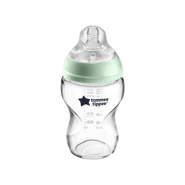 Closer to Nature Glass Baby Bottle – 250ml – 1 Pack