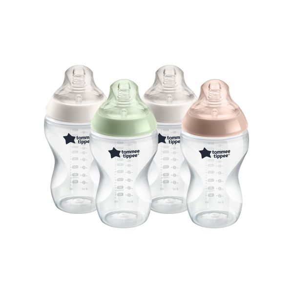 Closer to Nature baby bottles, 340ml - 4 pack