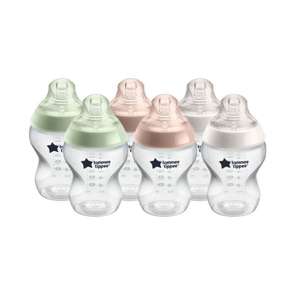 Closer to Nature Baby Bottle, 260ml - 6 pack 