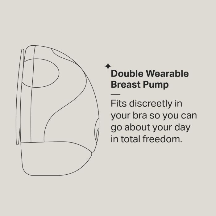 Wearable breast pump infographic 