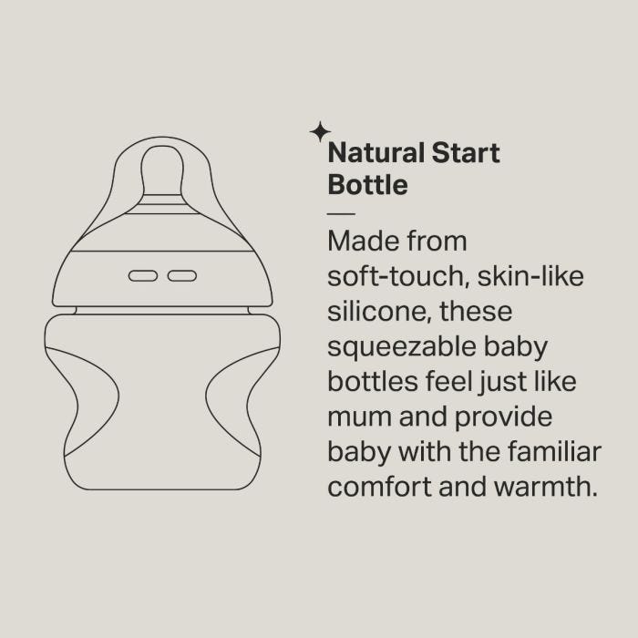 Natural Start Bottle infographic 