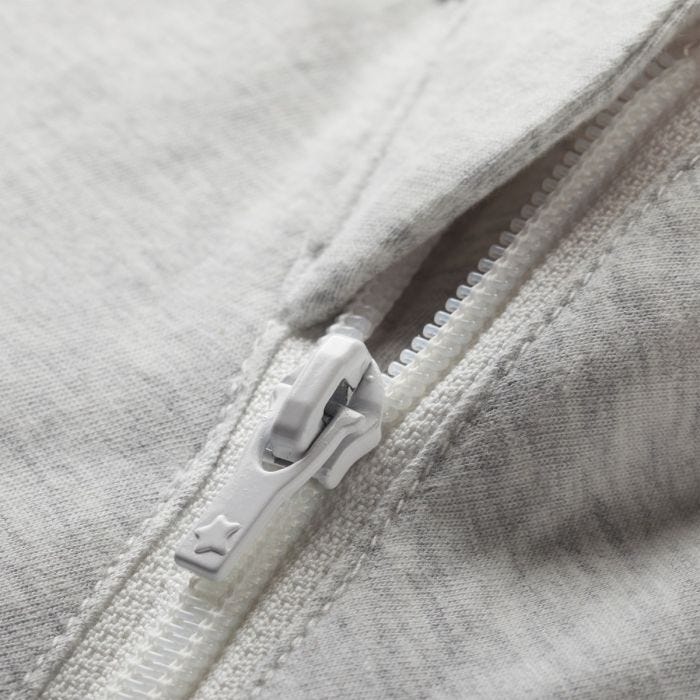 The original grobag grey marl steppee - zip close up 