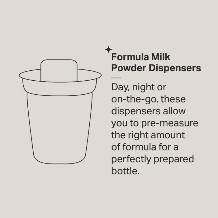 Formula milk powder dispensers infographic