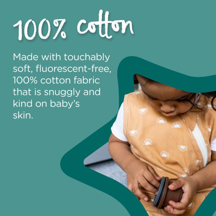 The original grobag sleepbag infographic -  100% cotton
