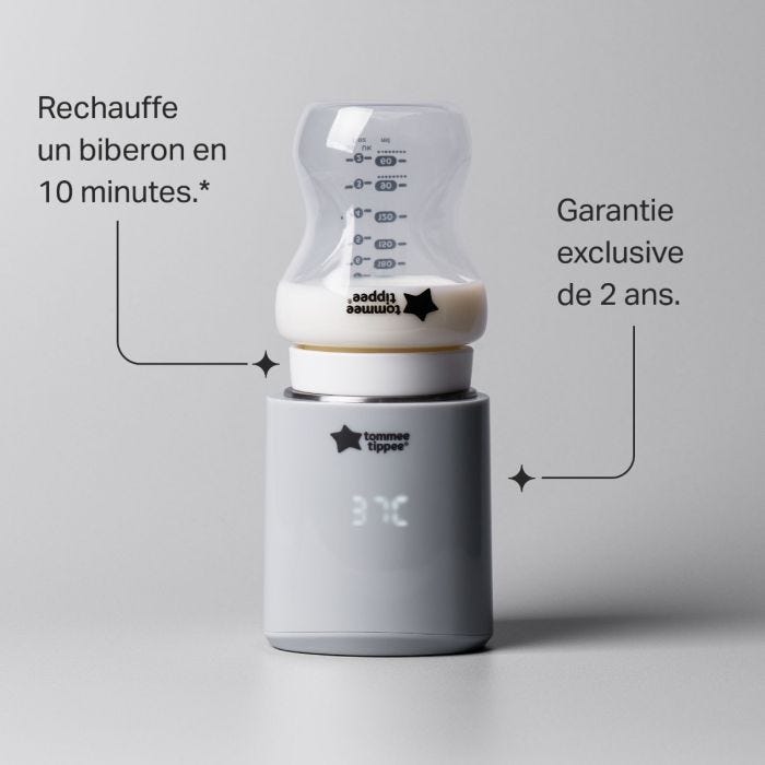 Chauffe-biberon LetsGo avec infographie