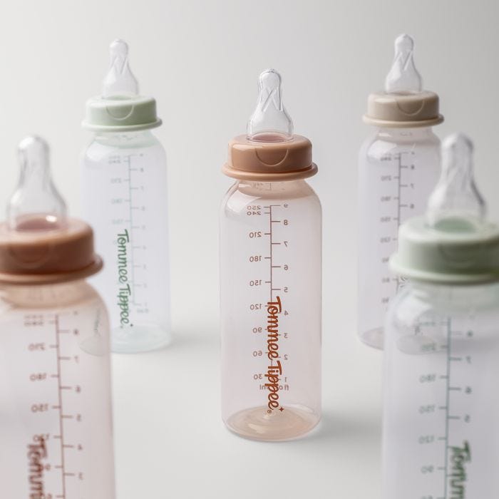 Classic Start narrow neck bottles against a grey background