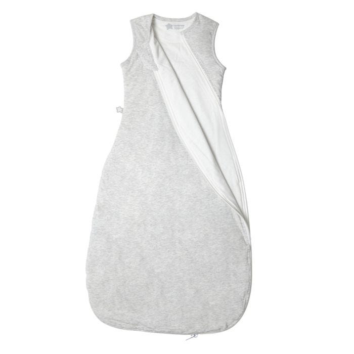 The Original Grobag Grey Marl Sleepbag zip open