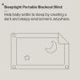Sleeptight portable blackout blind Infographic