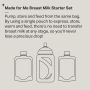Breast milk starter set infographic 