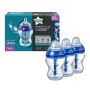 Advanced Anti Colic Decorated Blue Baby Bottle with packaging