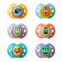 Fun style soother 6 pack 0-6month showing designs