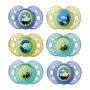 18-36 month night time soother 6 pack 