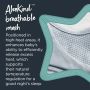 The Original Grobag All-Season Sleepbag Infographic- AloeKind breathable mesh