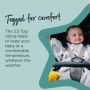 Pip the Panda Starsuit™ Pram Suit Infographic- Togged for comfort