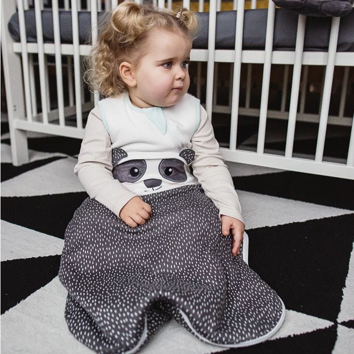 Child wearing The Original Grobag Pip the Panda Sleepbag