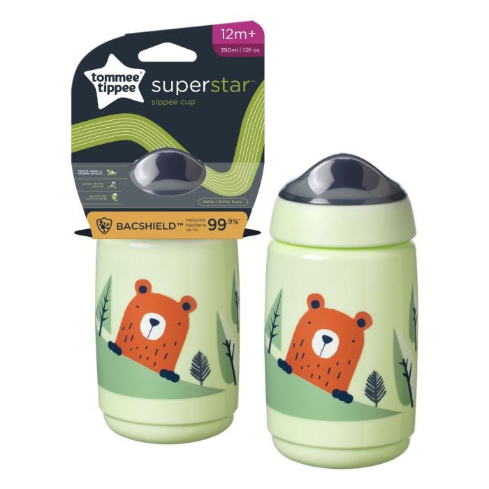 Superstar Sipper Training Cup- green with packaging