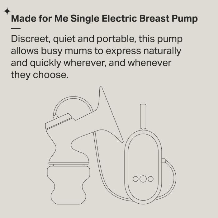Single electric breast pump
