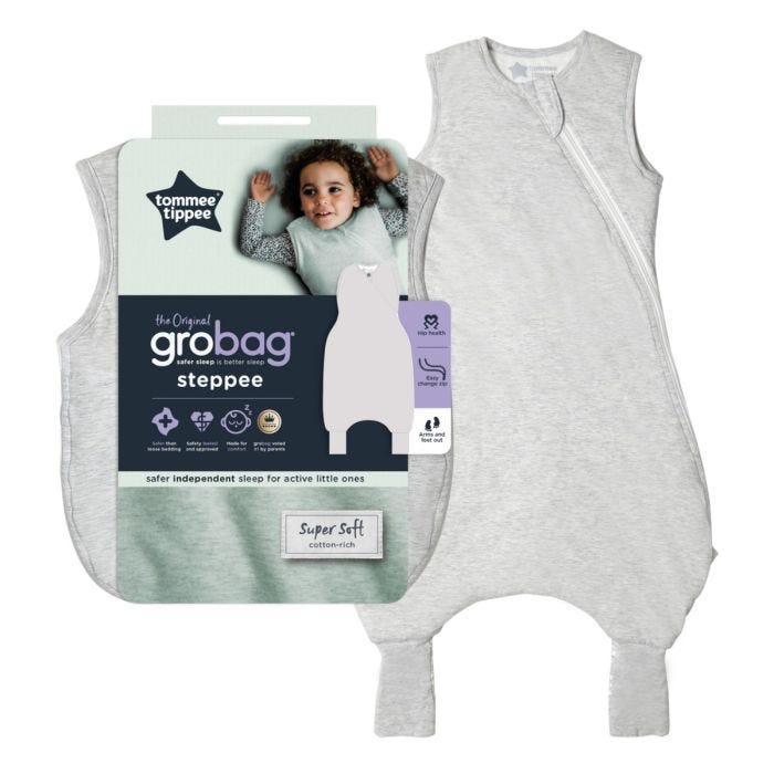 The original grobag grey marl steppee with packaging