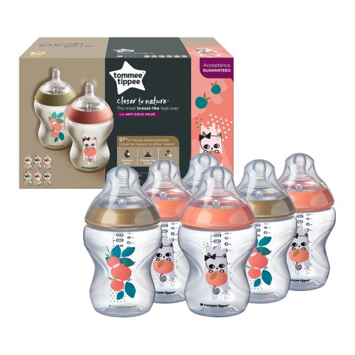 Catch me quick baby bottles - 6 pack  with packaging