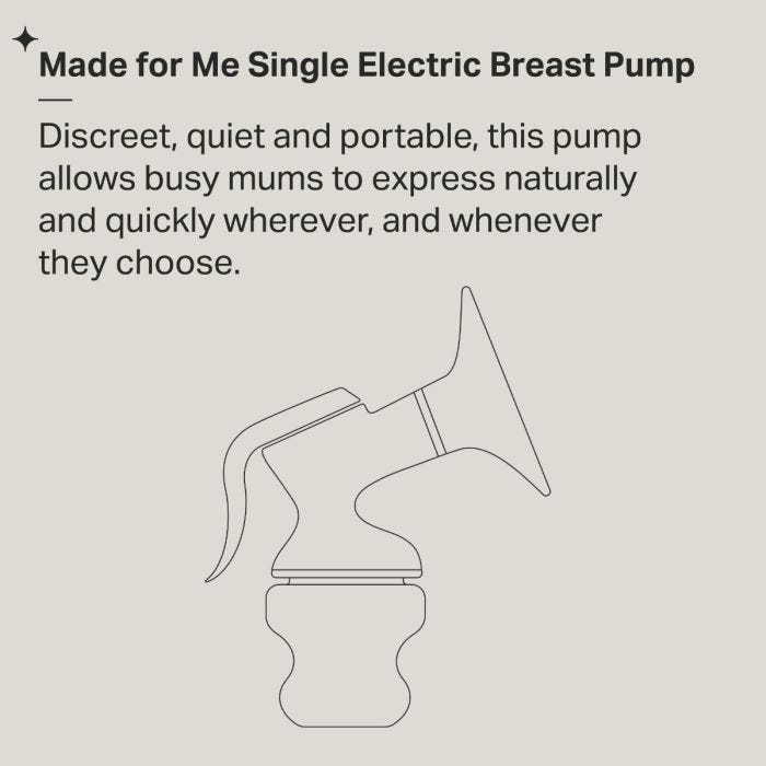 Single electric breast pump infographic