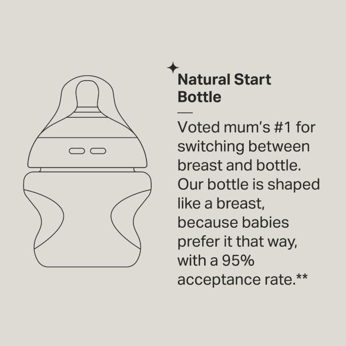 Natural Start bottle infographic 