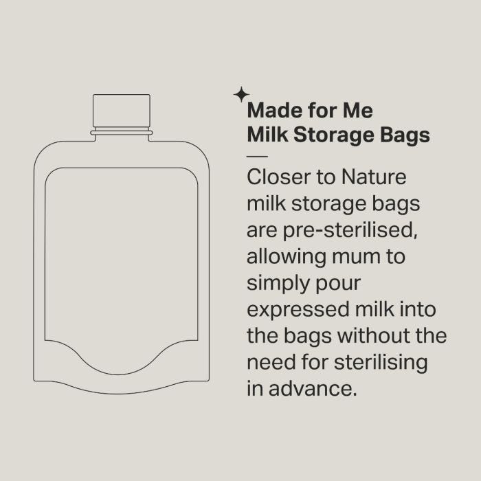 Milk storage bags infographic