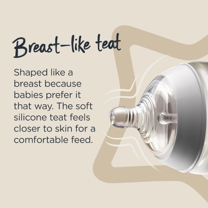 Closer to Nature Teat Infographic- Breast-like teat