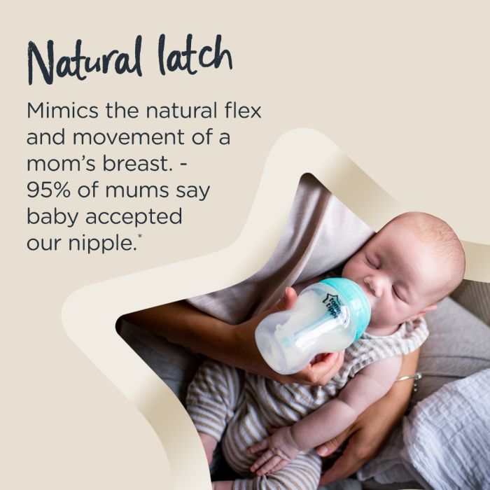 Advanced Anti-Colic Nipples Infographic- Natural latch