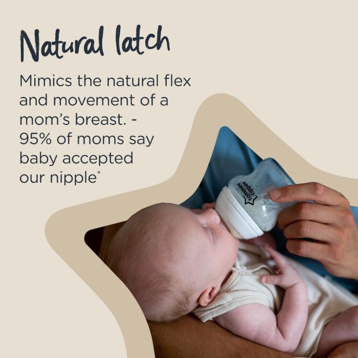 Closer to Nature Nipple Infographic- Natural latch