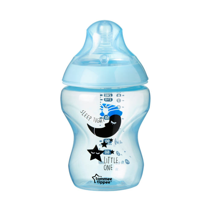 Closer-to-nature-sleep-tight-little-one-blue-baby-bottle-with-cloud-design