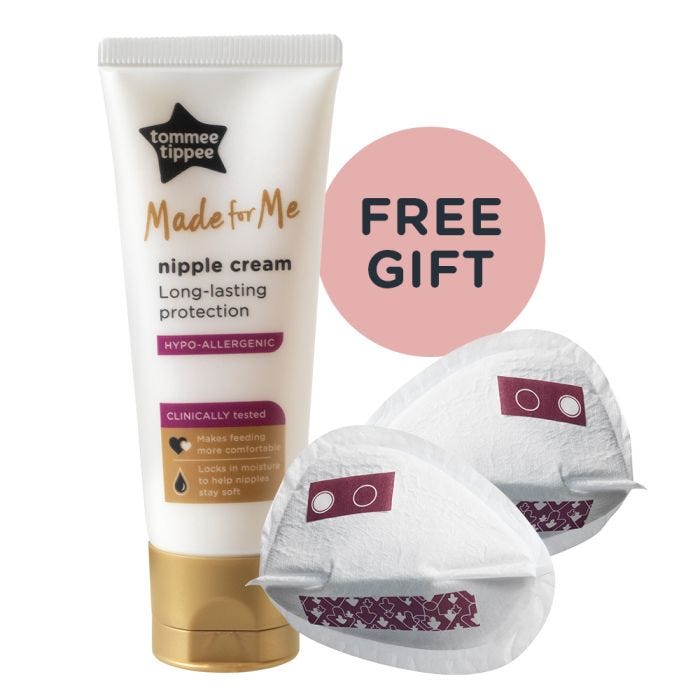Nipple cream and breast pads free gift