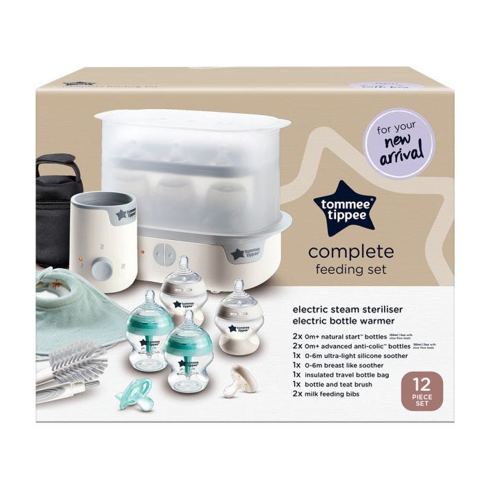 Complete Feeding Set packaging box against a white background