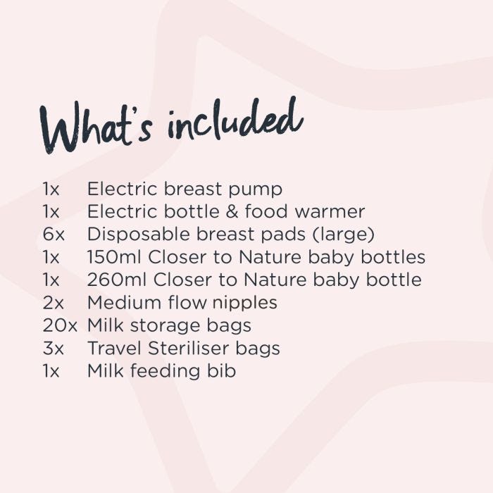Made for Me Sinlge electric Breast Pump - contents