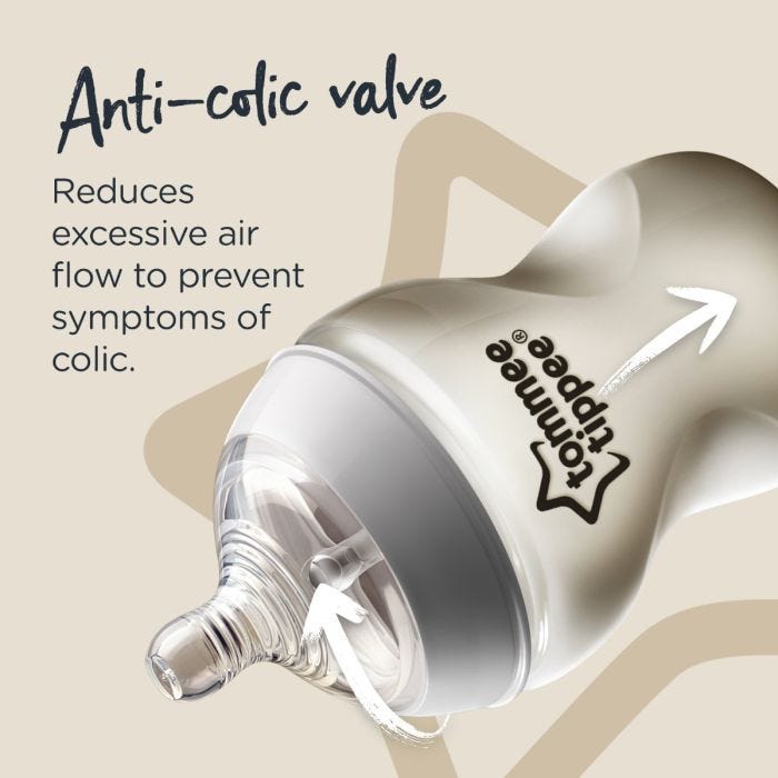 CTN Baby Bottle Infographic - Anti-colic Valve
