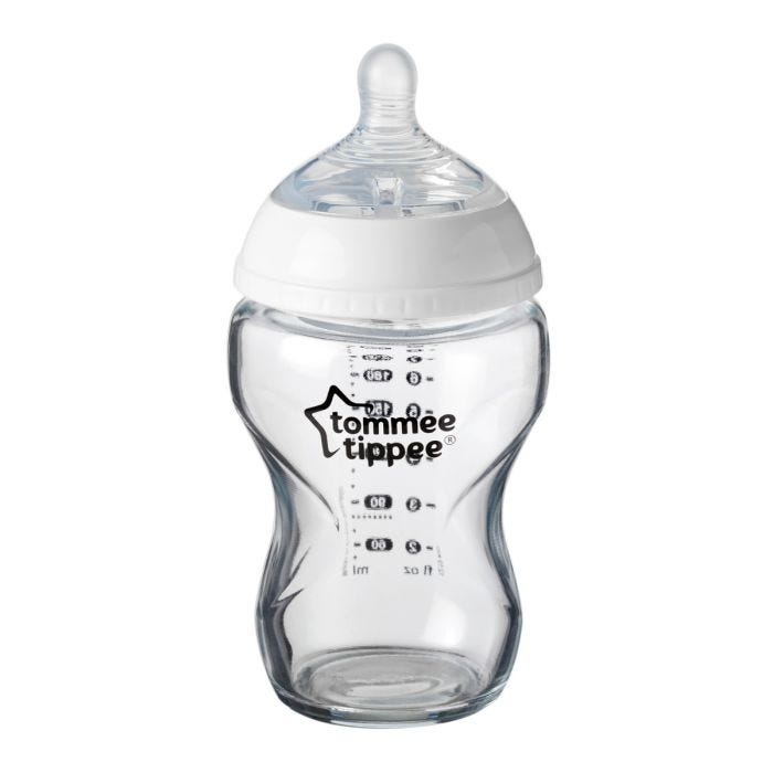 Glass baby bottle