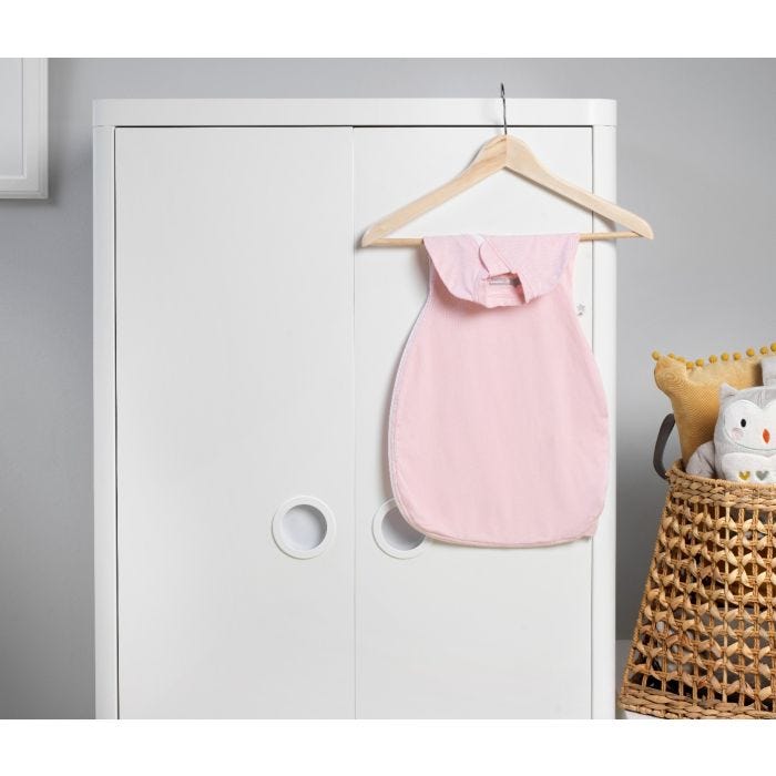 Pink Marl Easy Swaddle hanging up