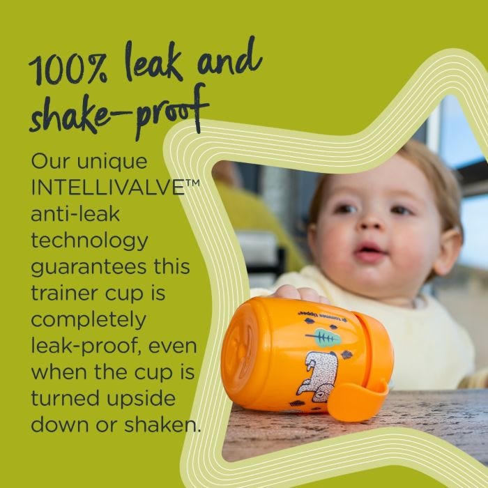 Superstar Training Sippee Cup Infographic -  100% leak proof