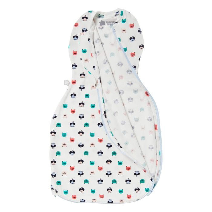 Cat and Mouse Easy Swaddle open
