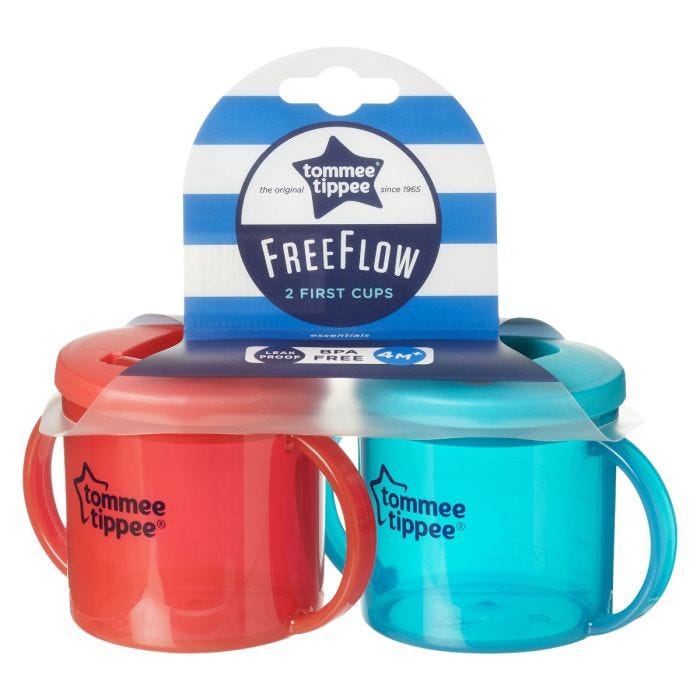 Essential Free Flow First Cup with packaging