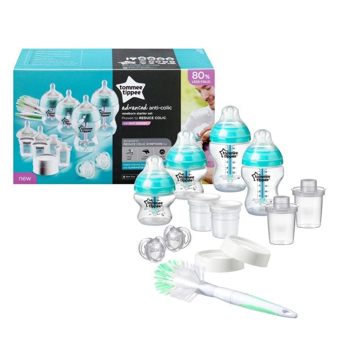 Advanced Anti-Colic Bottle Feeding Starter Set with packaging